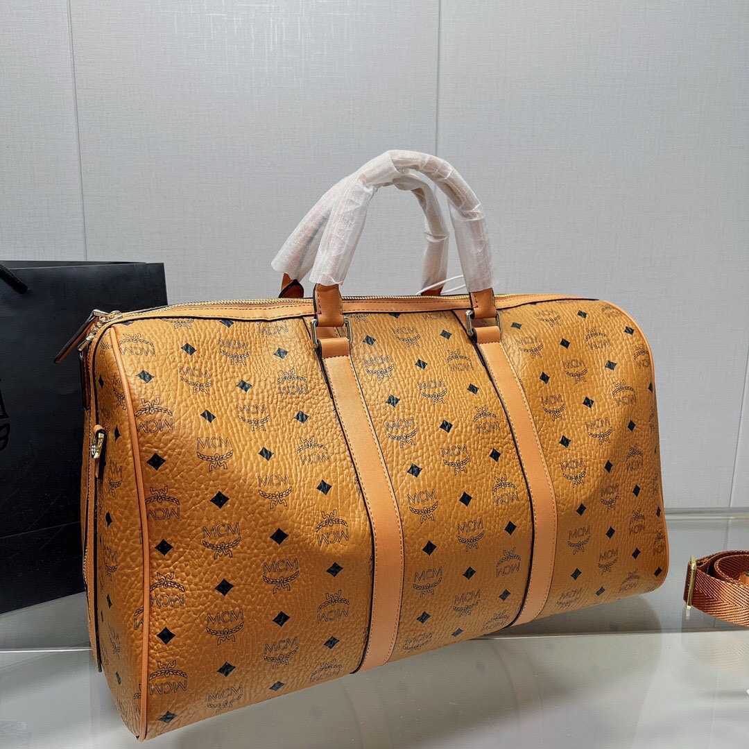 MCM Ottomar Weekender Bag in Visetos Size 45cm