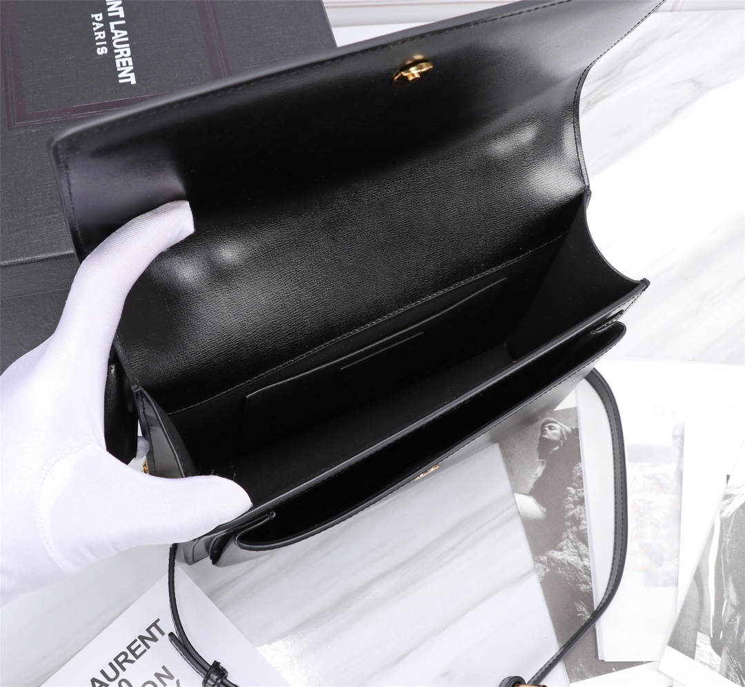 YSL Medium Sunset Women Shoulder Bags Size 25*18*5cm