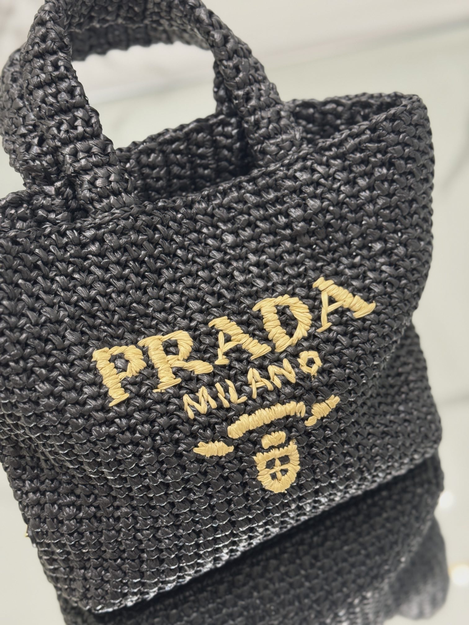 Prada 1BG422 Small crochet tote Bag Size 24*24*8cm