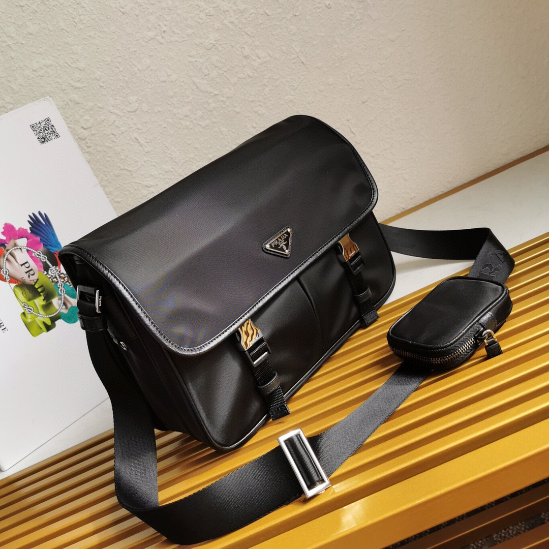 Prada 2VD768 Re-Nylon Men Shoulder Bags Size 32*24*12cm