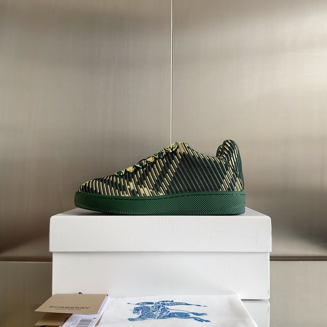 Burberry 2024 New Check Knit Box Sneaker Size 36-45