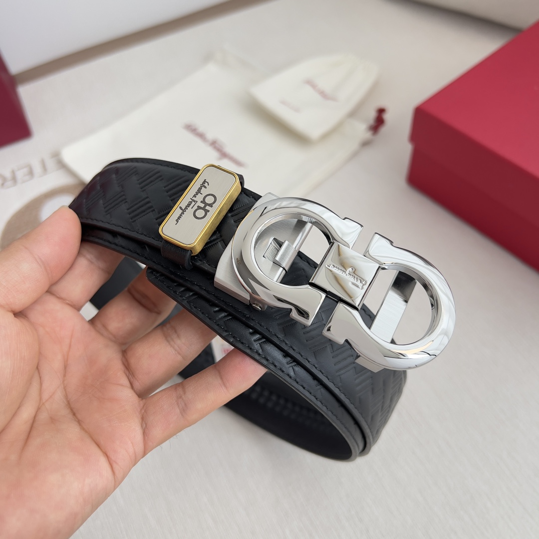 Ferragamo Men Belt Width 3.5cm