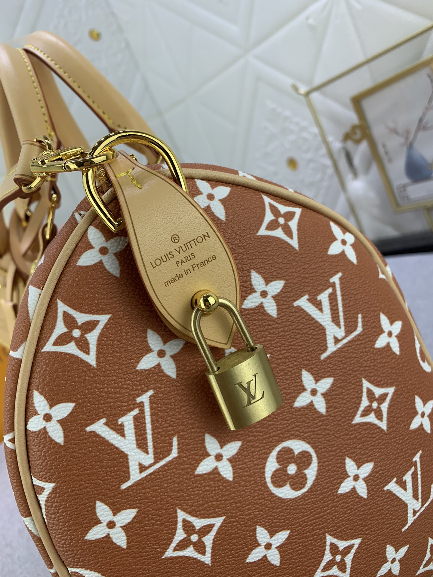 Louis Vuitton Speedy P9 Bandoulière 30 Monogram Leather Travel Bags Size 30*21*7cm