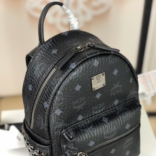 MCM Stark Side Studs Backpack in Visetos 4-Size