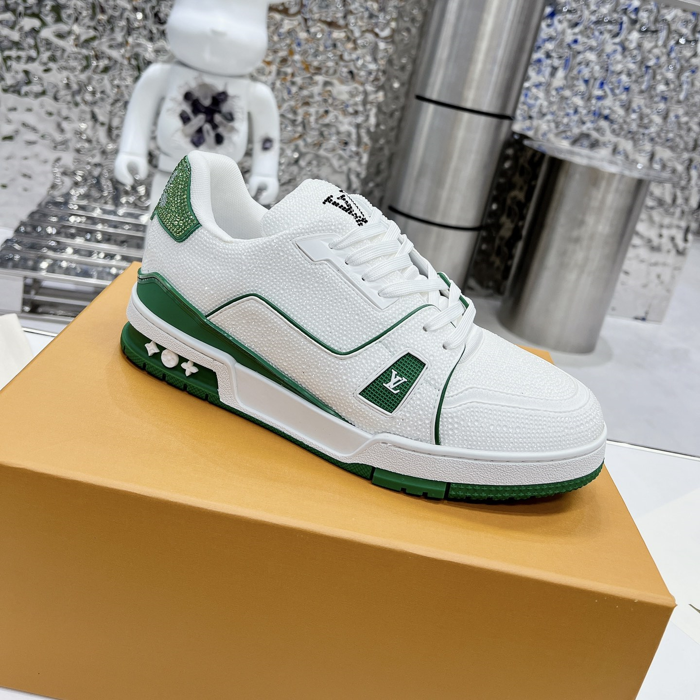 Louis Vuitton LV Trainer Diamond Sneaker Size 36-46