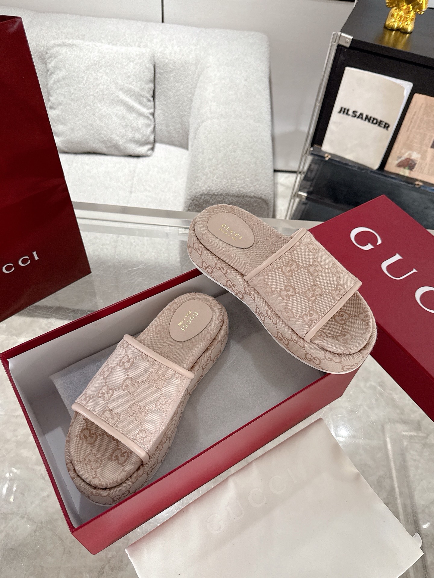 Gucci Platform Sandal Slippers Size 36-44