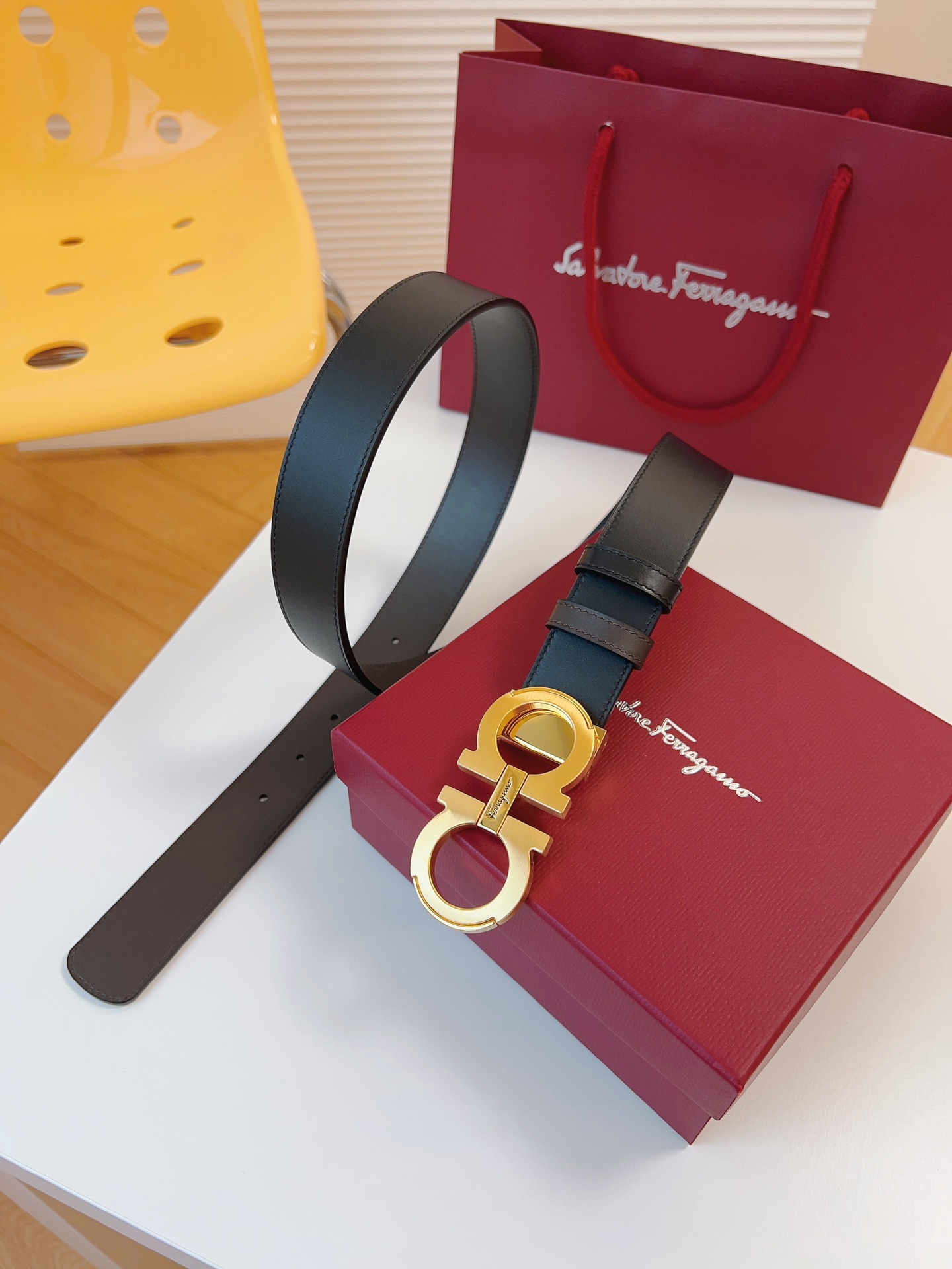 Ferragamo Men Belt Width 3.5cm