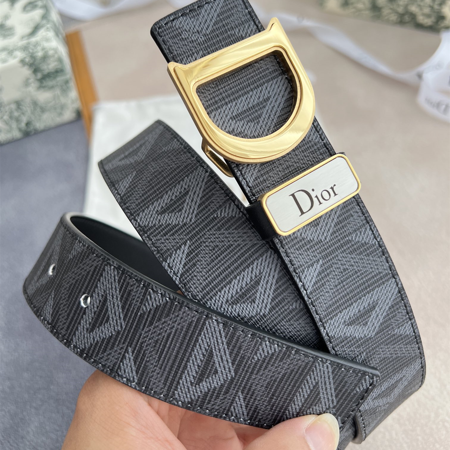 Dior Men Belt Width 3.5cm