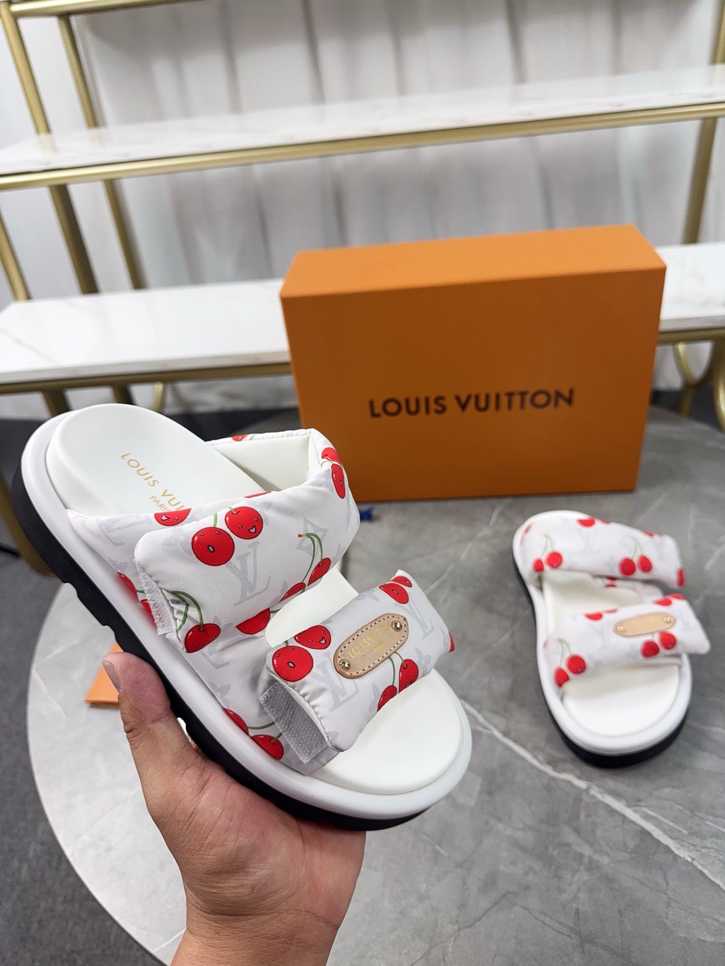 Louis Vuitton Pool Pillow Flat Comfort Slippers Size 36-46