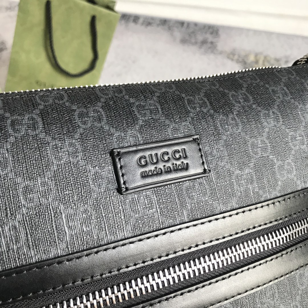 Gucci GG Supreme Black Messenger Bags for Men 2-Size