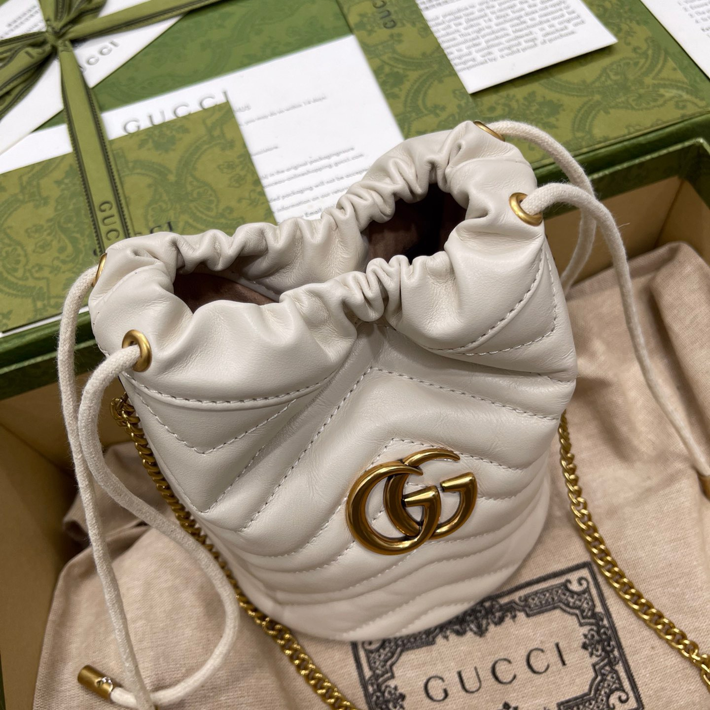 Gucci GG Marmont Bucket Bags For Women Size 17*13cm
