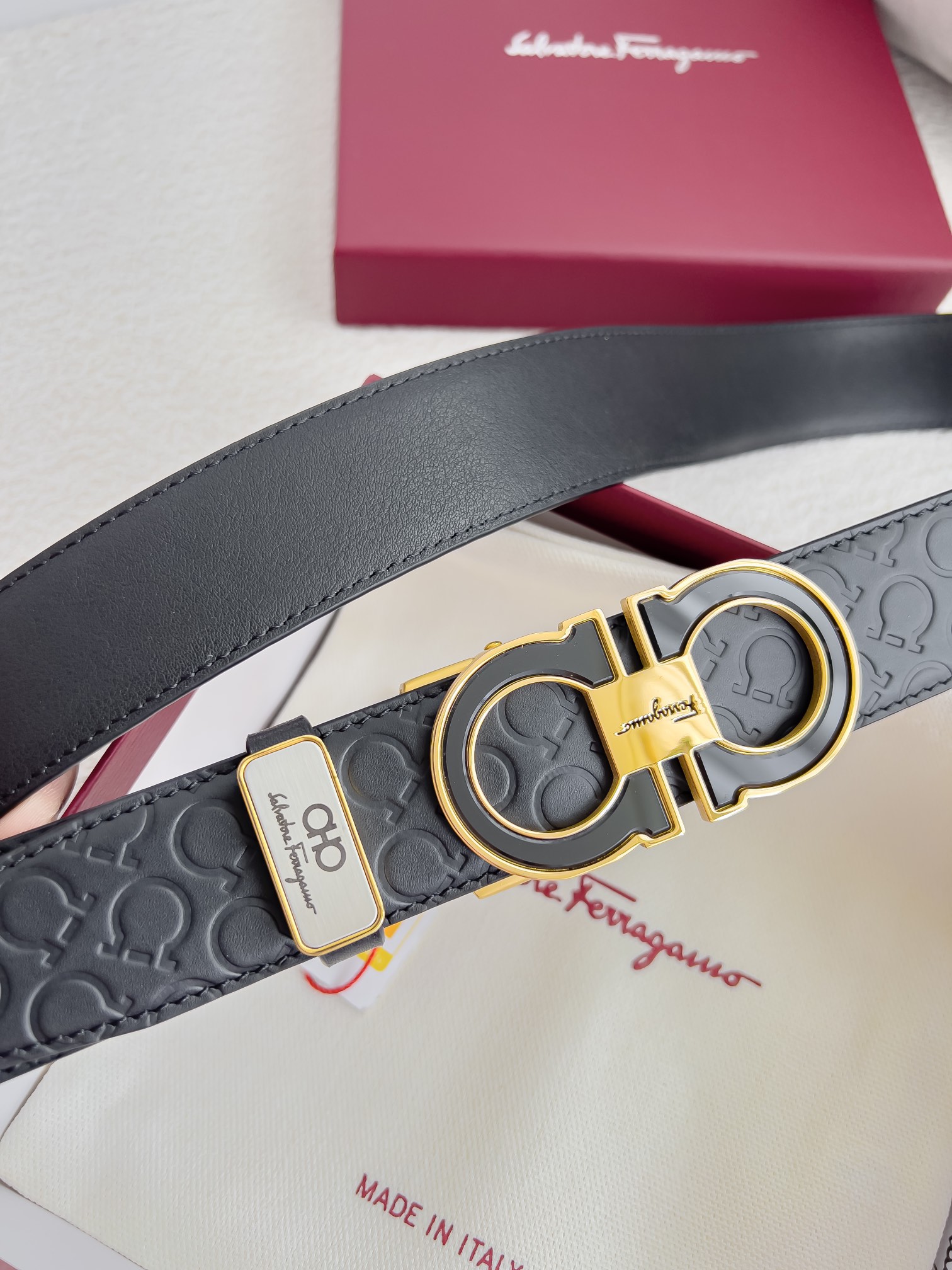 Ferragamo Men Belt Width 3.5cm