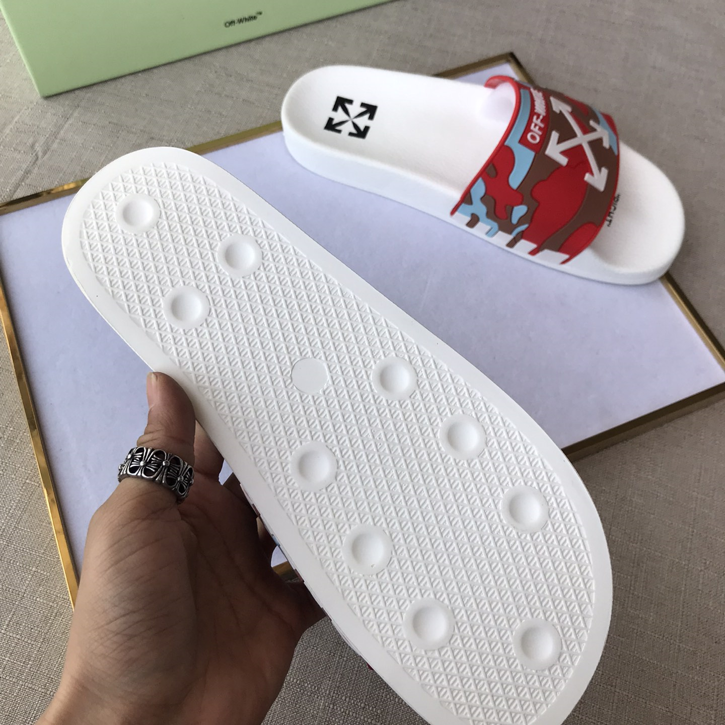 OFF White Mens Women Sandals Gr. 36-46