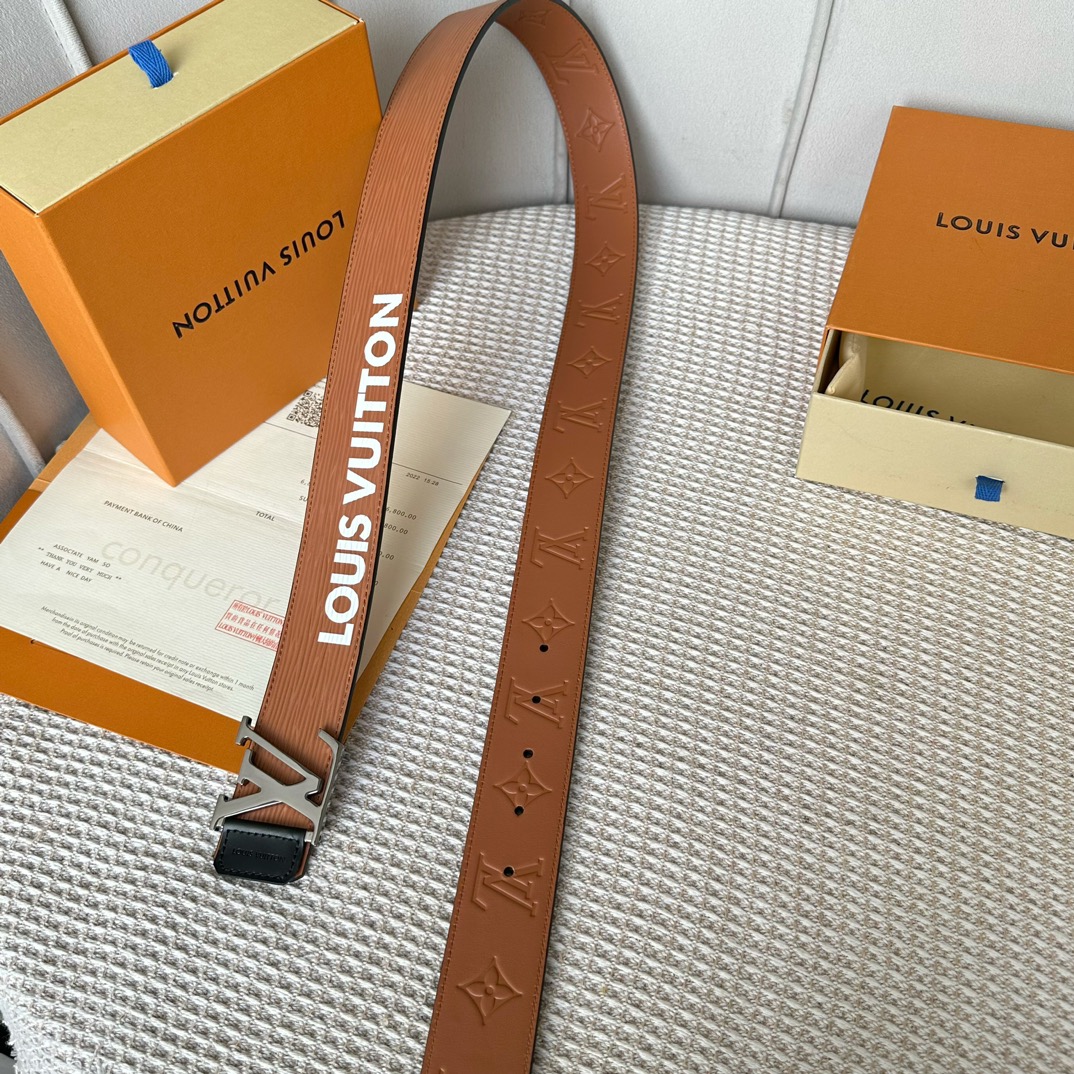 Louis Vuitton Men Belt Width 4cm