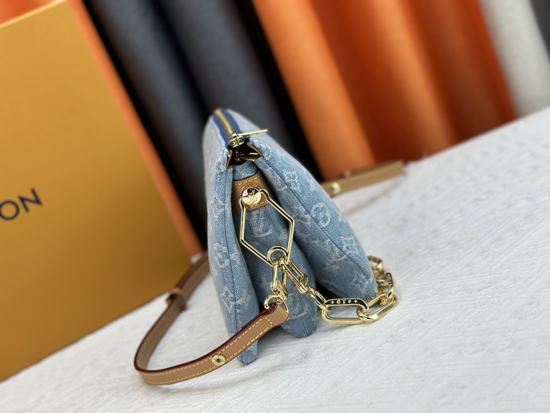 Louis Vuitton M11401 Coussin BB Denim Cowboy Shoulder Bag Size 21*16*7cm