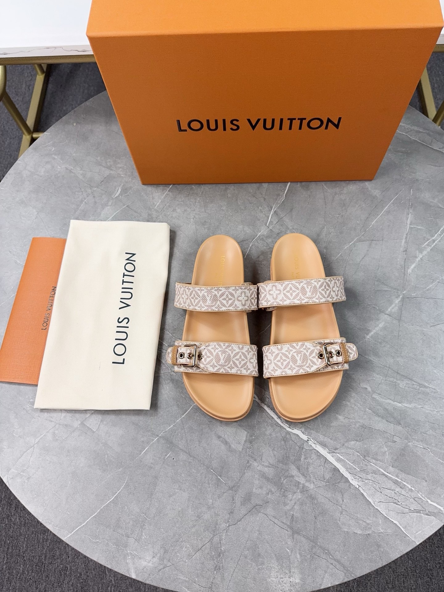 Louis Vuitton Pool Pillow Flat Comfort Slippers Size 36-46