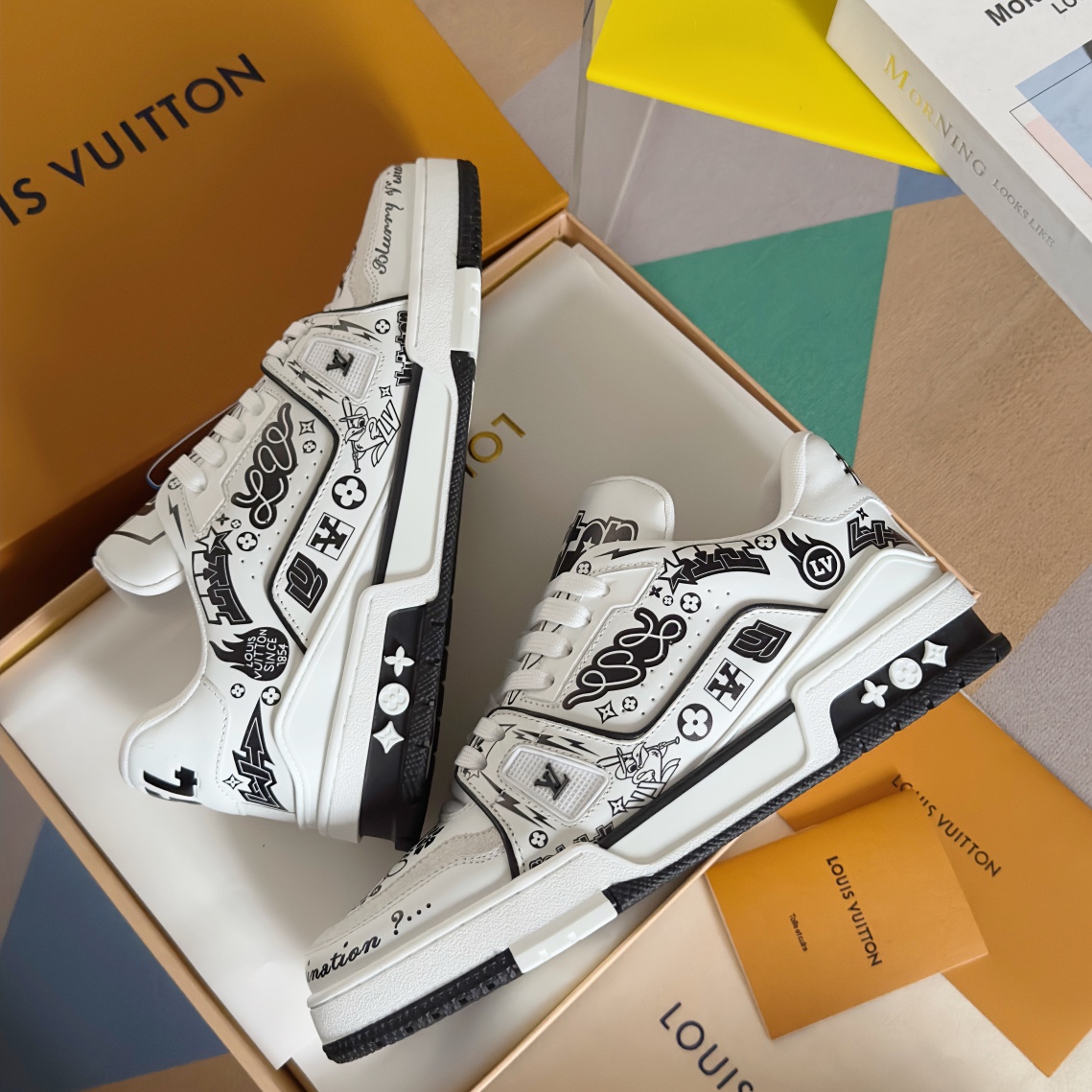 Louis Vuitton 2024New LV Trainer Sneaker Size 40-46