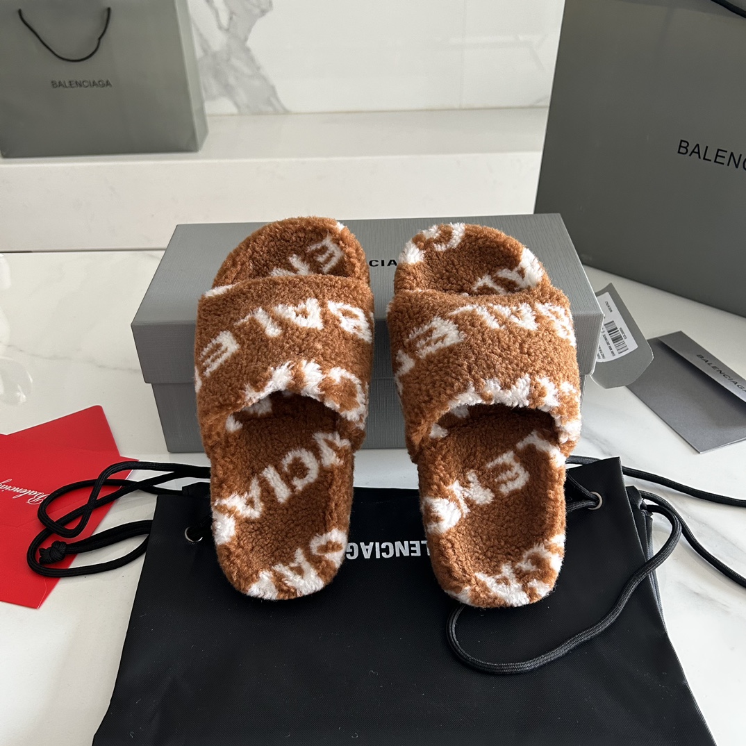 Balenciaga 23FW New Winter Slippers Size 35-41