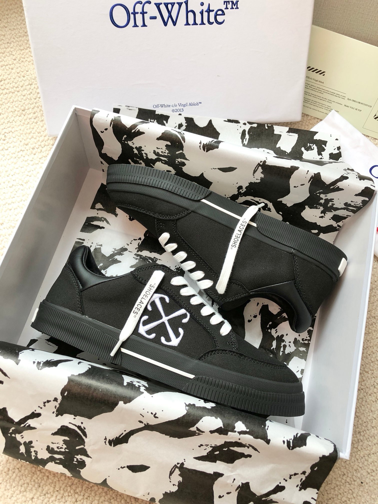 OFF White 2024ss New Low Vulcanized Sneaker Size 36-45