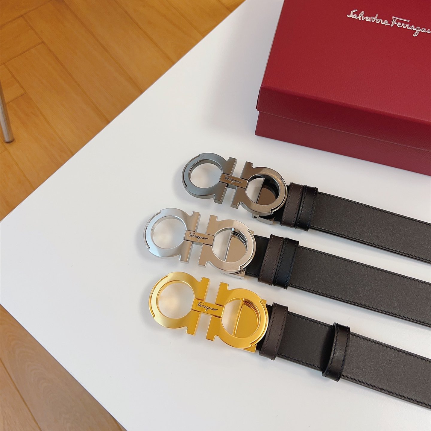 Ferragamo Men Belt Width 3.5cm