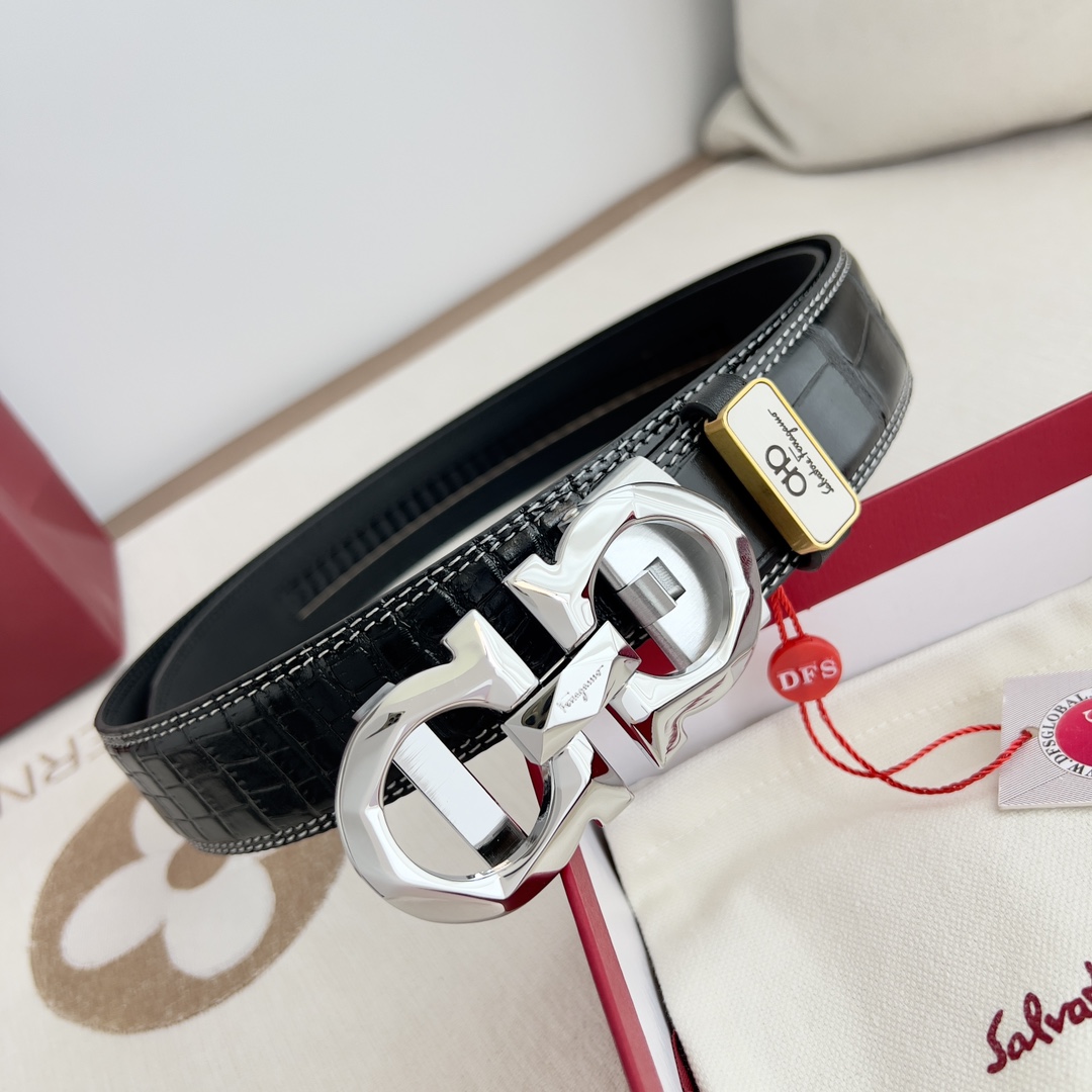 Ferragamo Men Belt Width 3.5cm