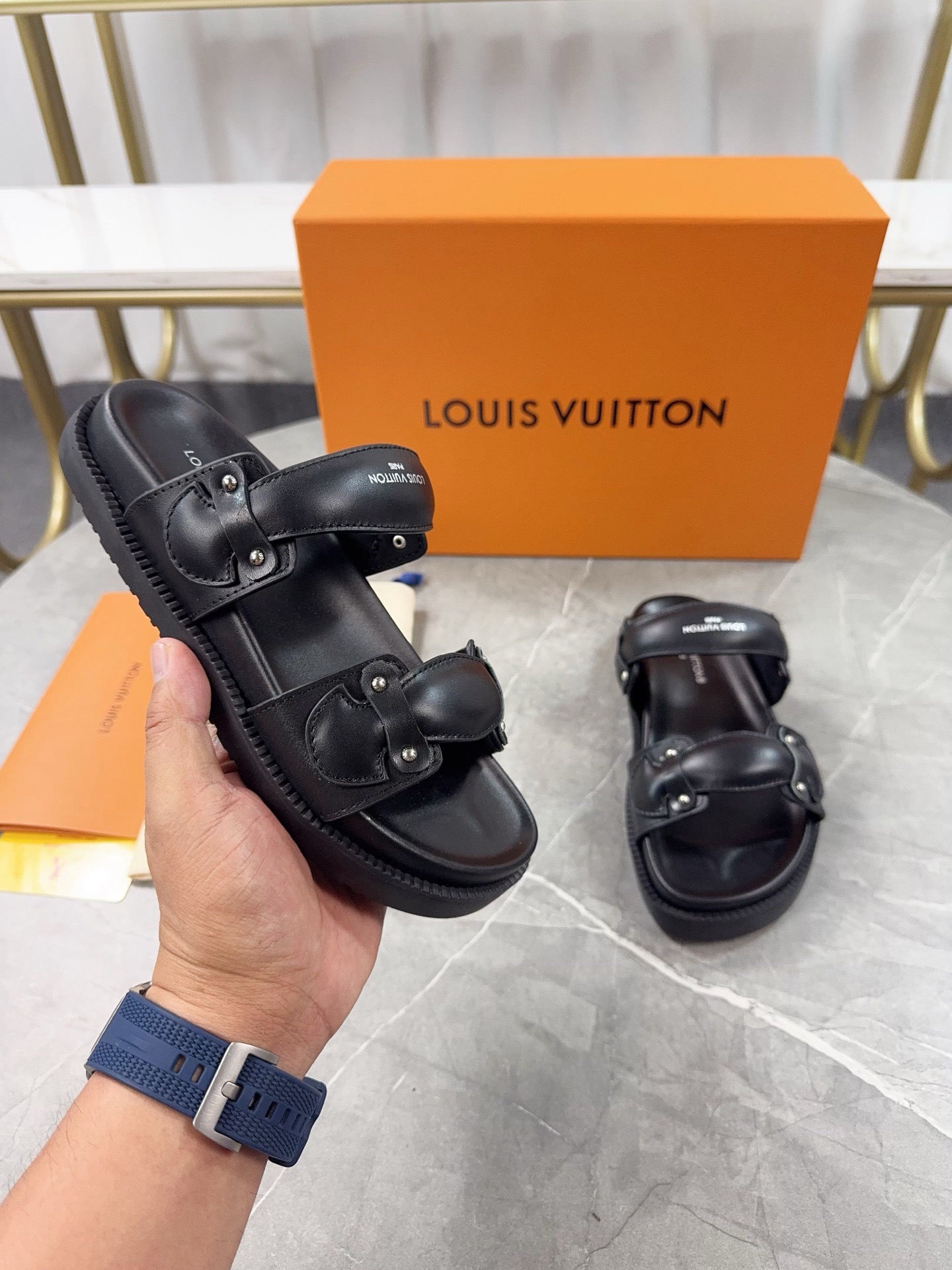 Louis Vuitton Pool Pillow Flat Comfort Slippers Size 36-46