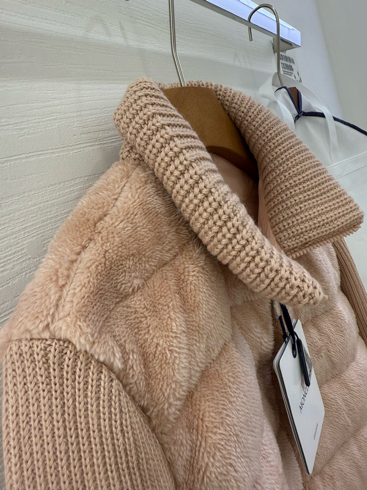 Moncler 25SS Teddy bear fur Women Down Jacket Size S-XL