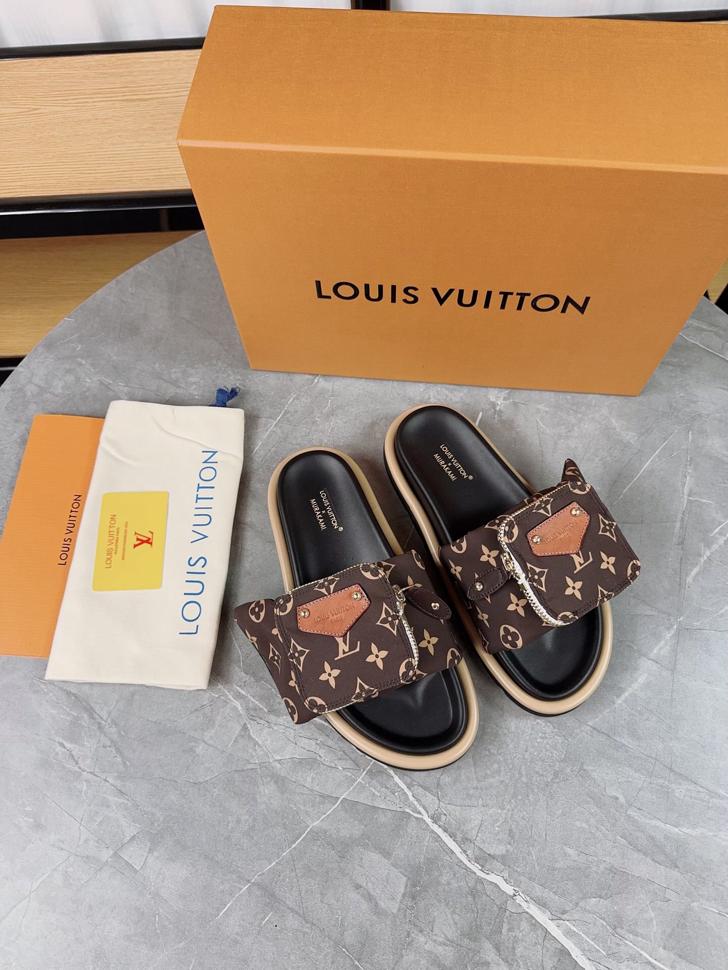 Louis Vuitton Pool Pillow Flat Comfort Slippers Size 36-46