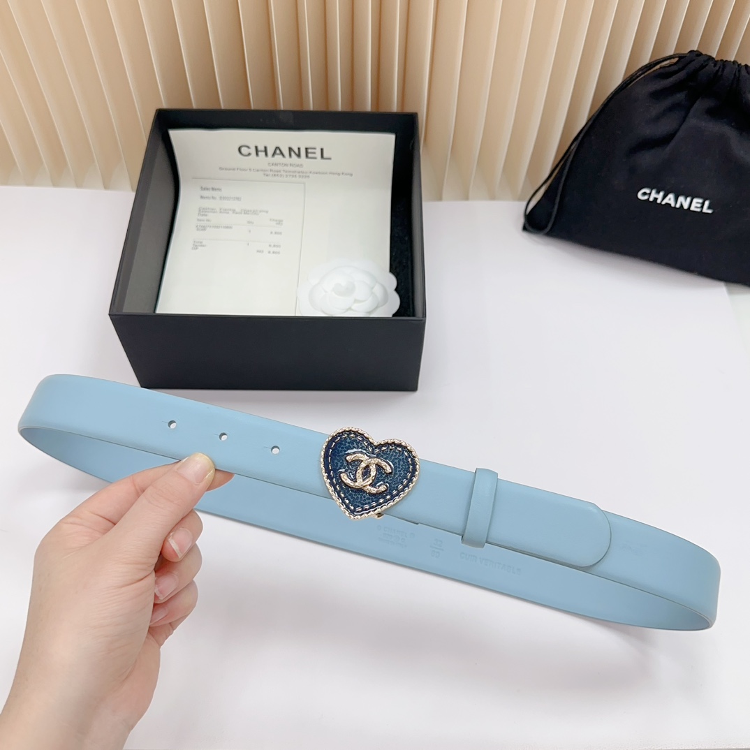 Chanel Women Belt Width 3cm