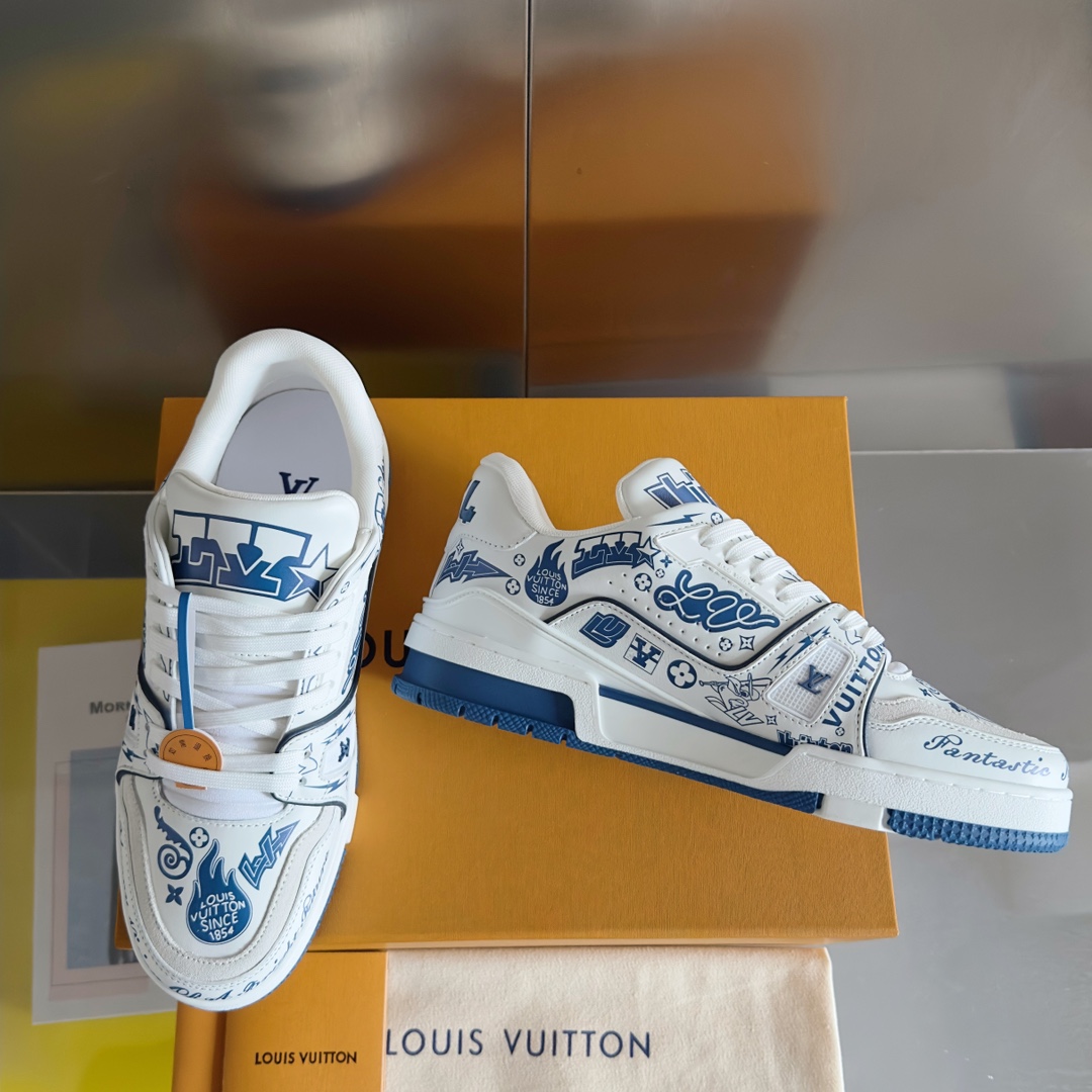 Louis Vuitton 2024New LV Trainer Sneaker Size 40-46