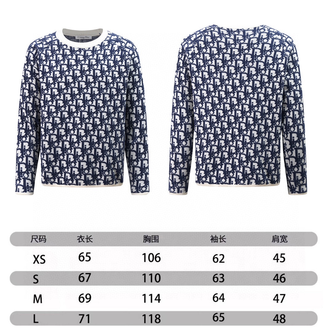 Dior New Sweatshirt Knitwear Size S-XL