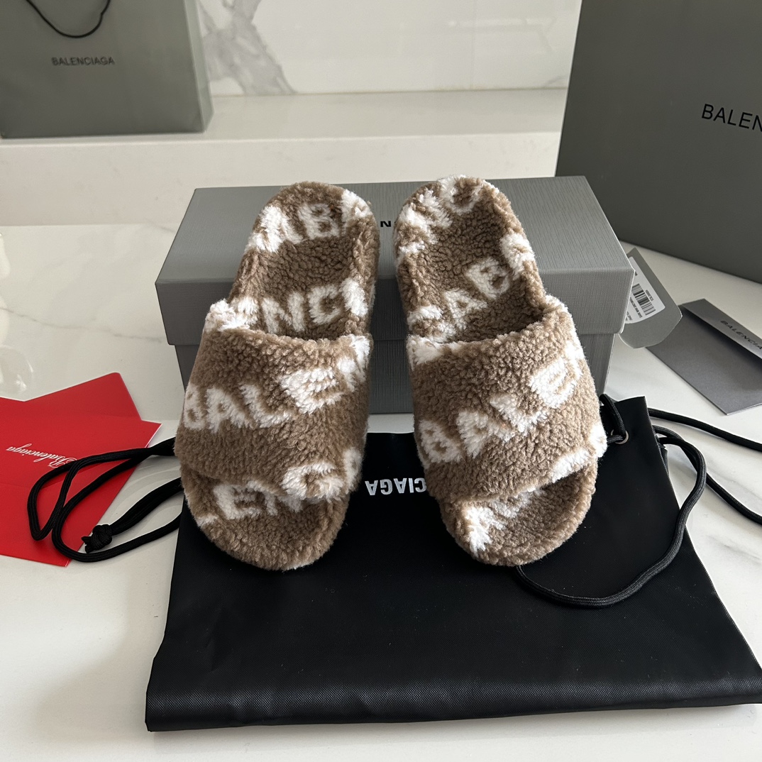 Balenciaga 23FW New Winter Slippers Size 35-41