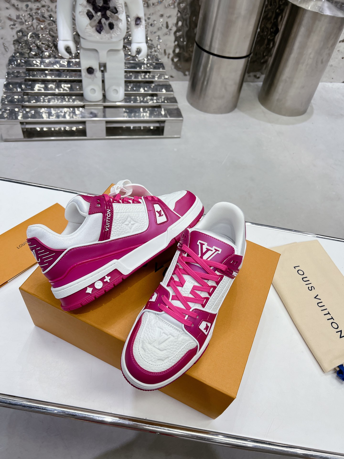 Louis Vuitton Trainer Monogram denim Sneaker Size 36-46