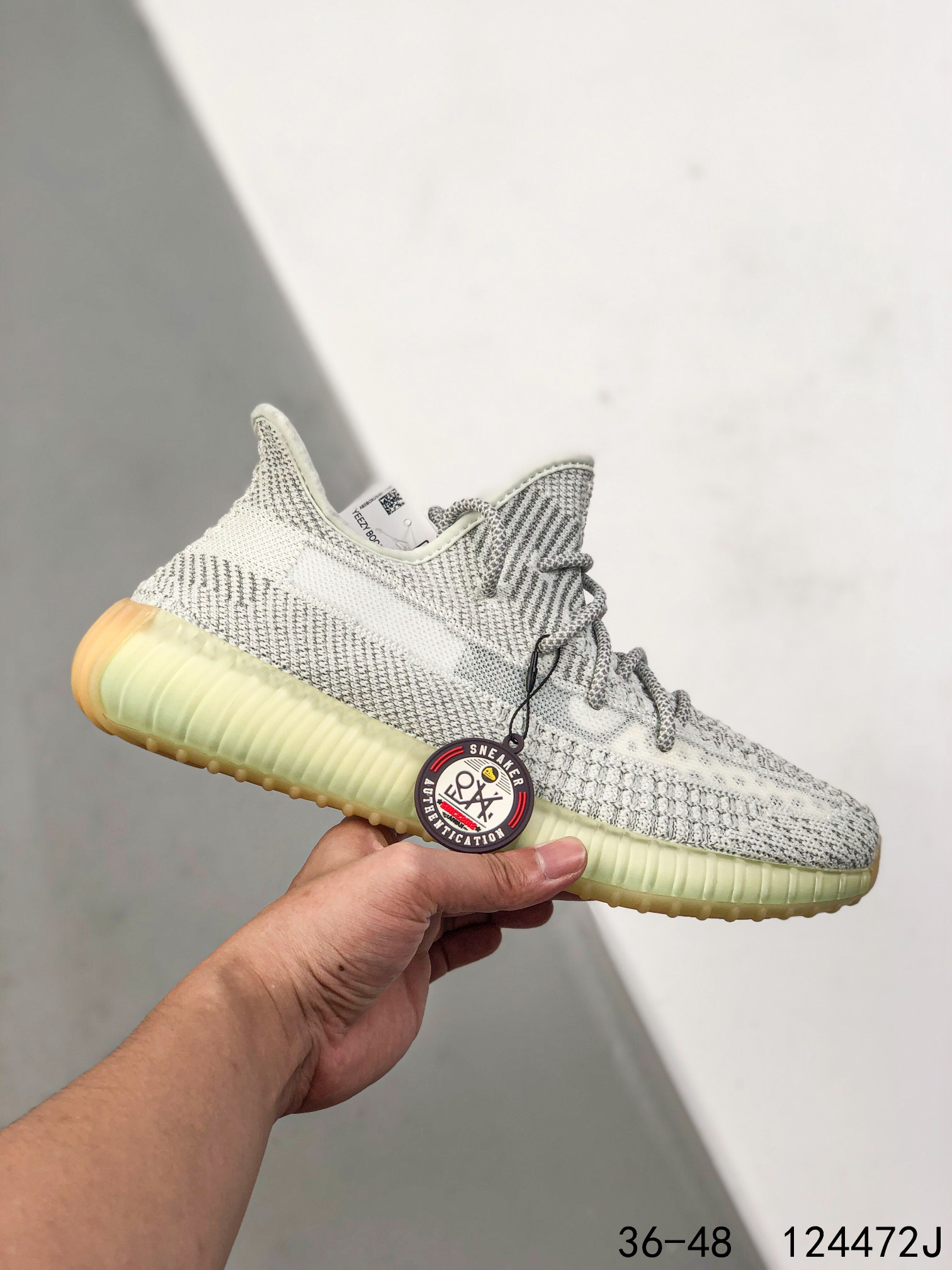 Yeezy 350 Boost 350 V2 Mens/Women Sneakers Shoes Light Grey 36 - 45