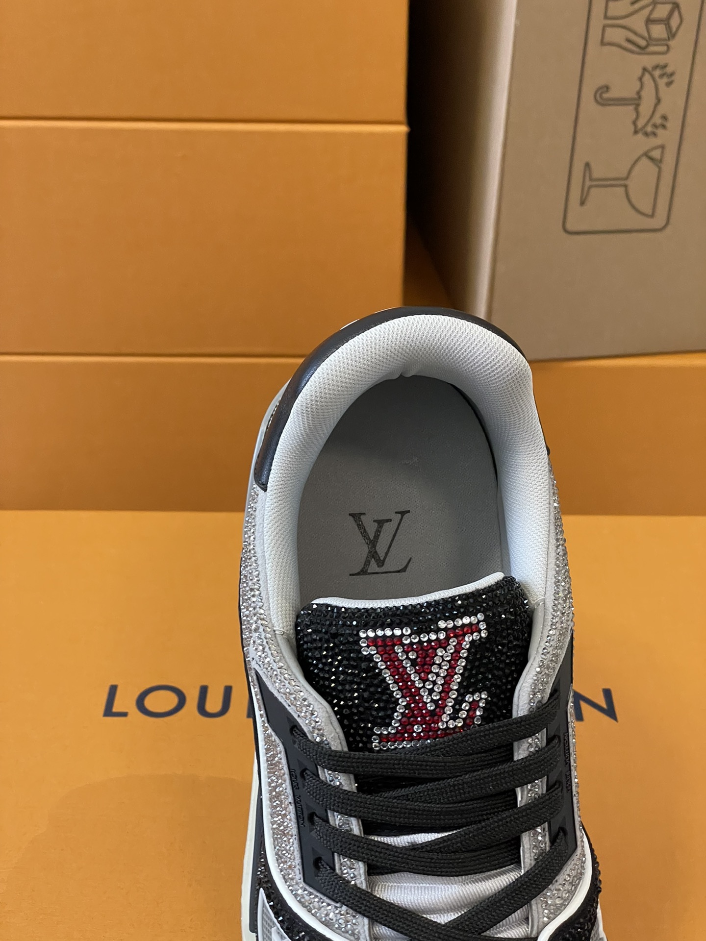 Louis Vuitton LV Trainer Diamond Sneaker Size 36-46