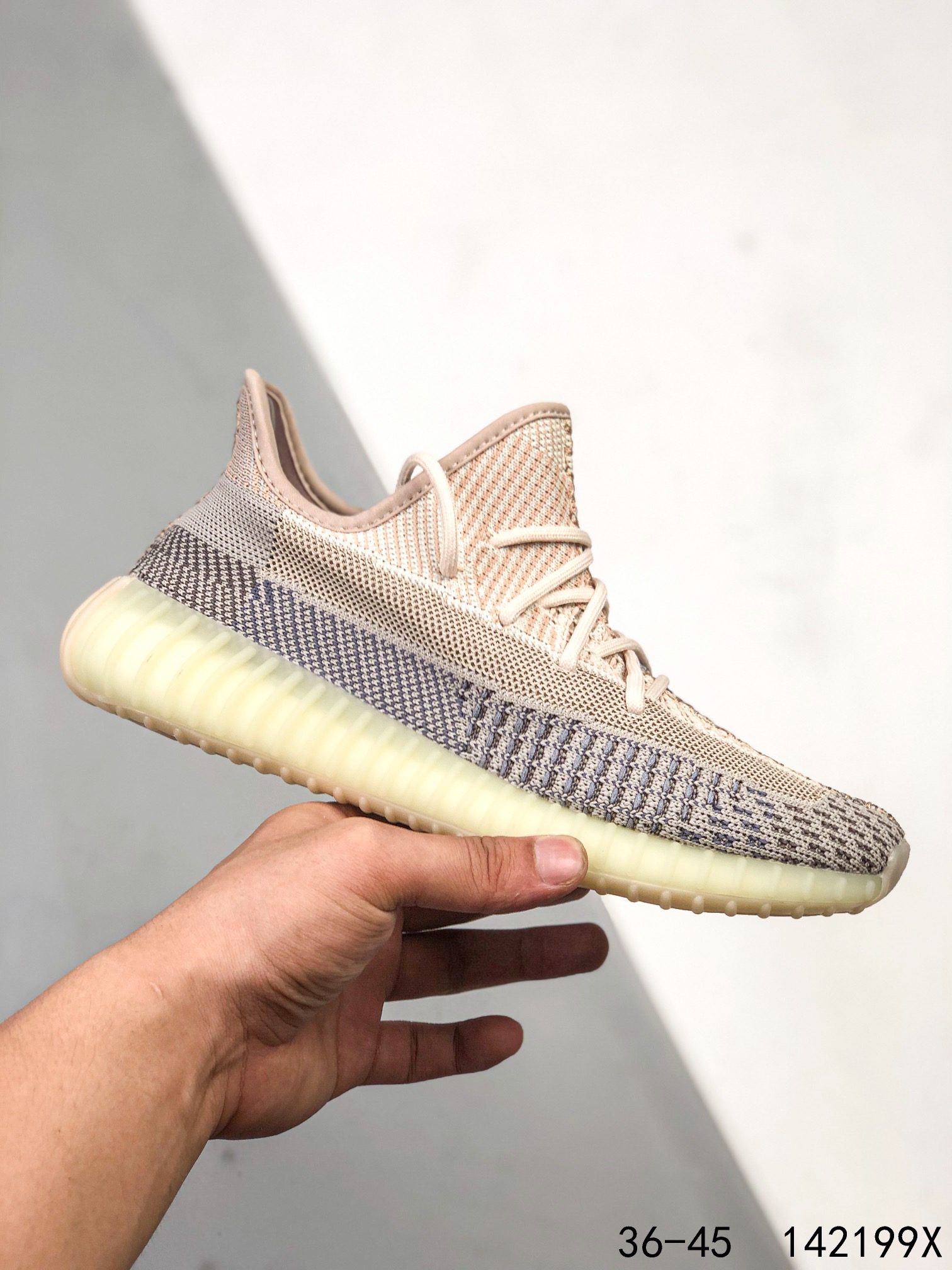Yeezy 350 Boost 350 V2 Mens/Women Sneakers Shoes Light Yellow2 36 - 45