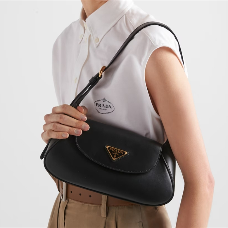 Prada 1BD358 Small Leather Shoulder Bags Size 25*15*5.5cm