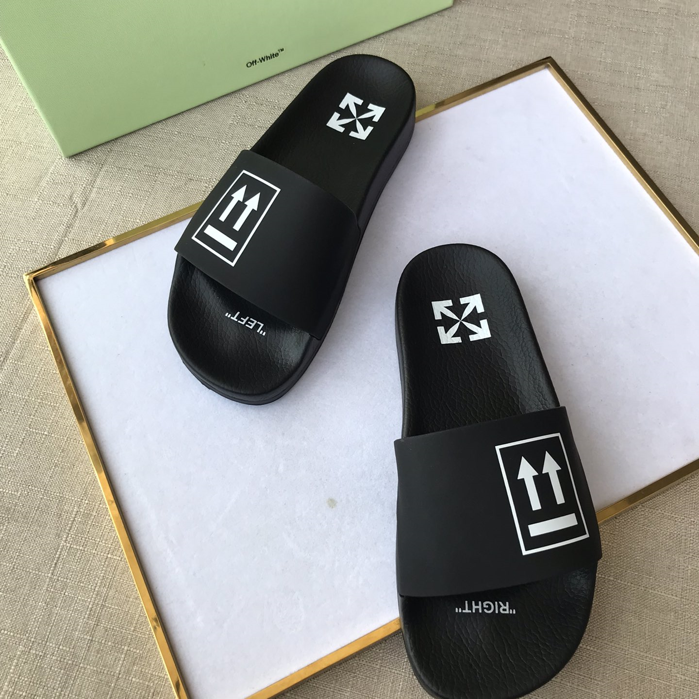 OFF White Mens Women Sandals Gr. 36-46