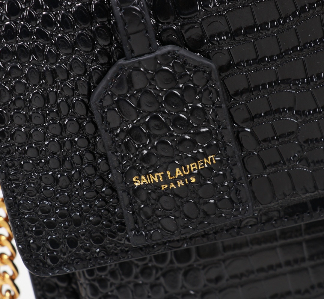 YSL Medium Sunset Women Shoulder Bags Size 25*18*5cm