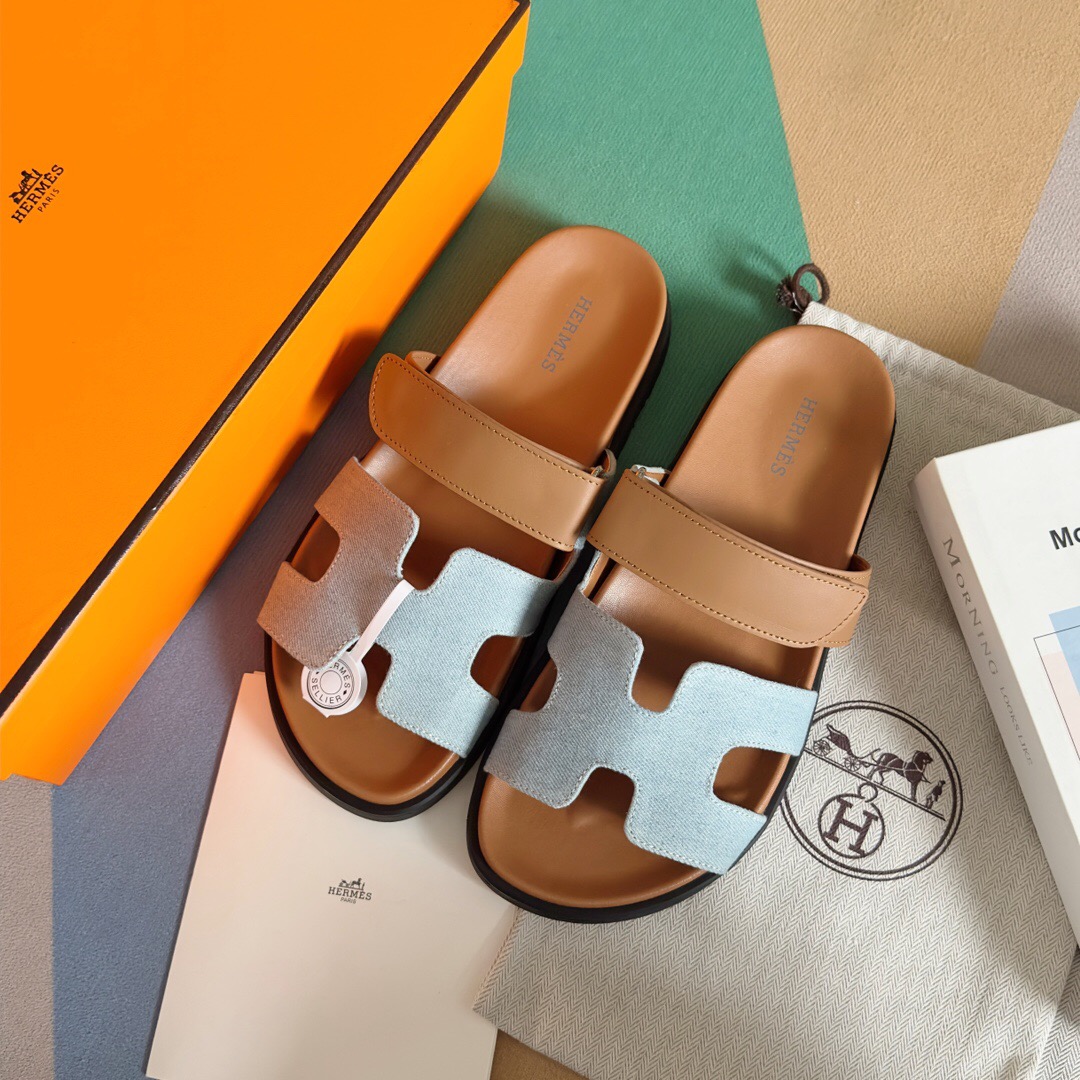 Hermes chypre Slippers Size 36-45
