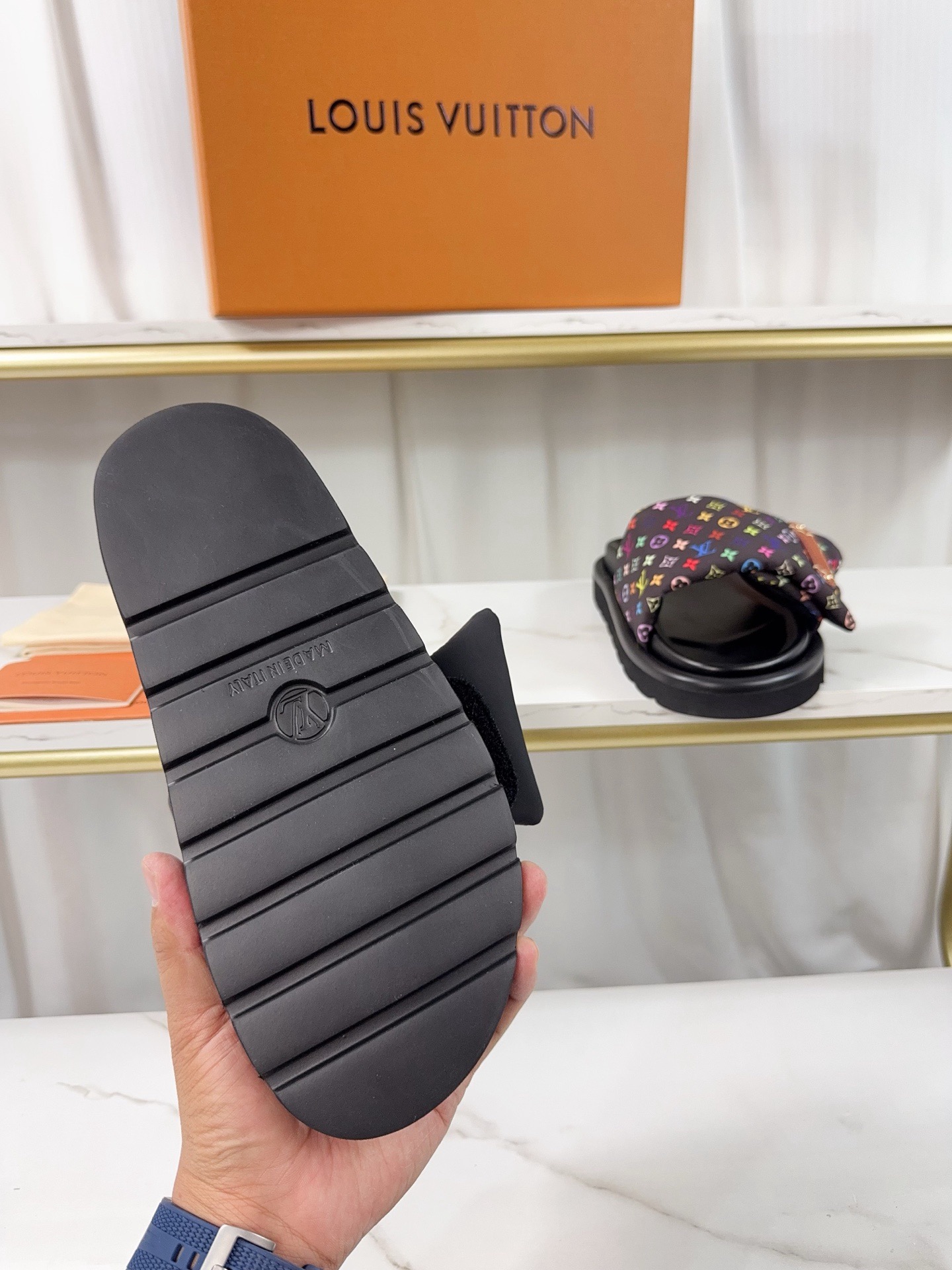 Louis Vuitton Pool Pillow Flat Comfort Slippers Size 36-46