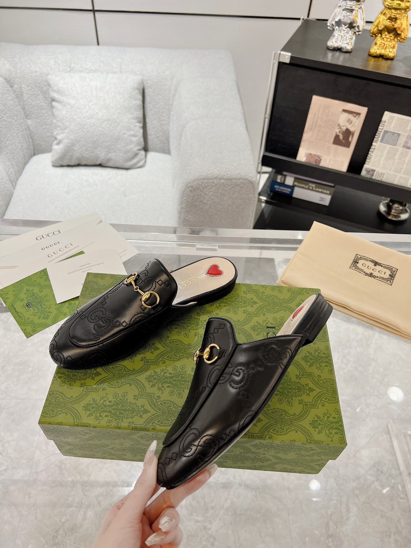 Gucci Princetown GG Slippers Size 35-40