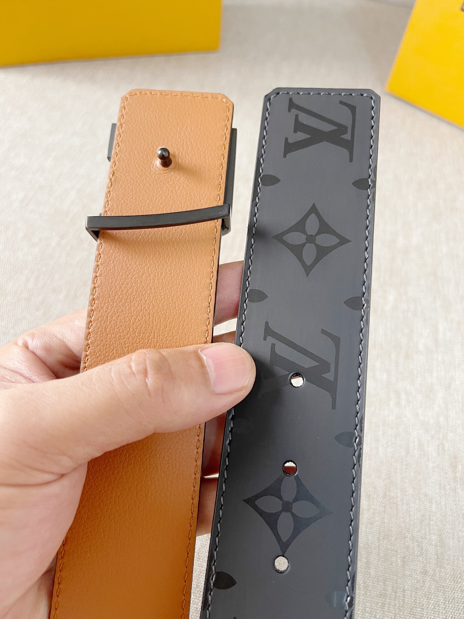 Louis Vuitton Men Belt Width 4cm