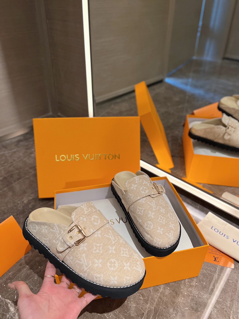 Louis Vuitton Pool Pillow Flat Comfort Slippers Size 36-46