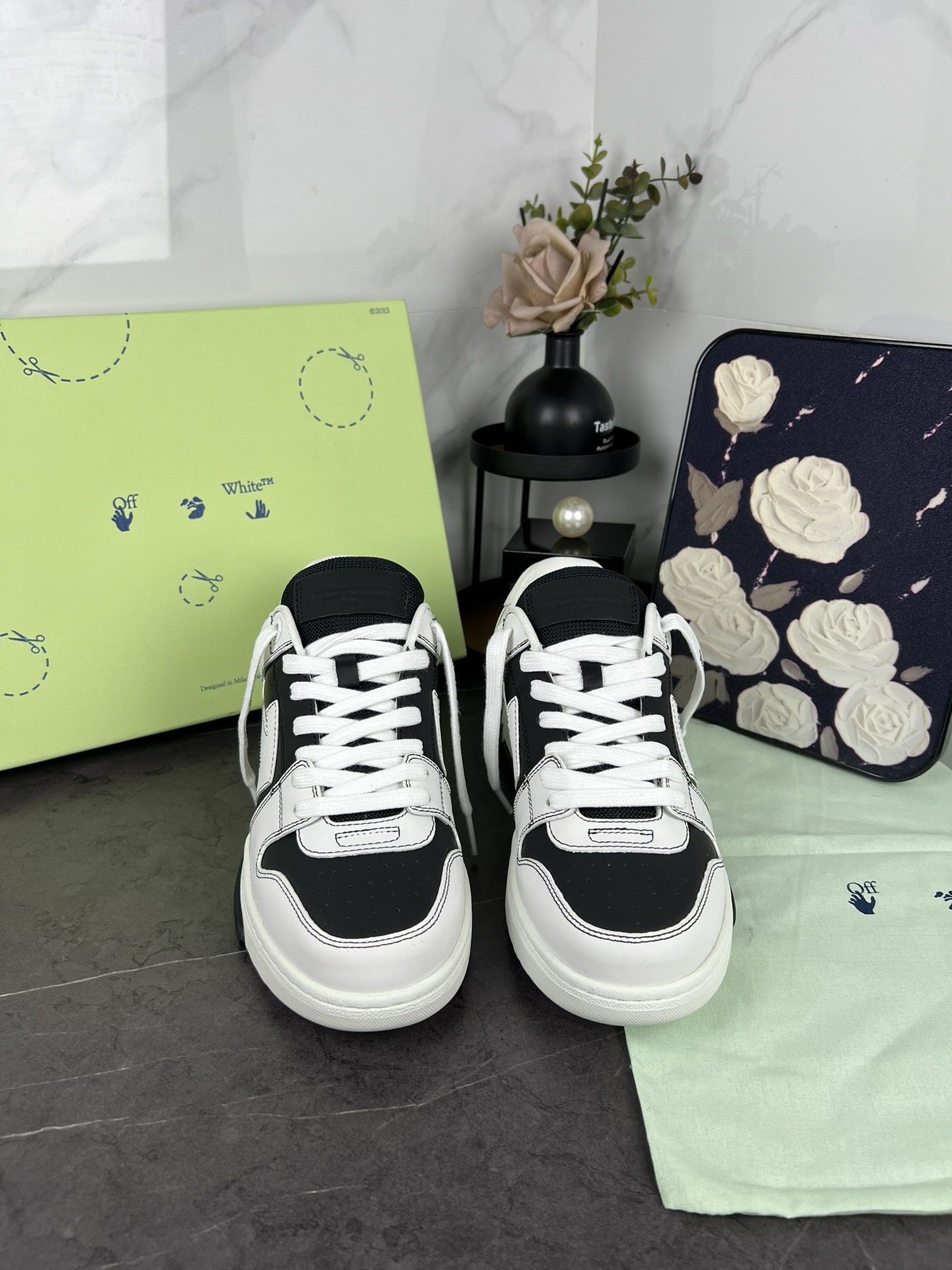 OFF White Out of Office Calf Leather Sneaker Size 36-46