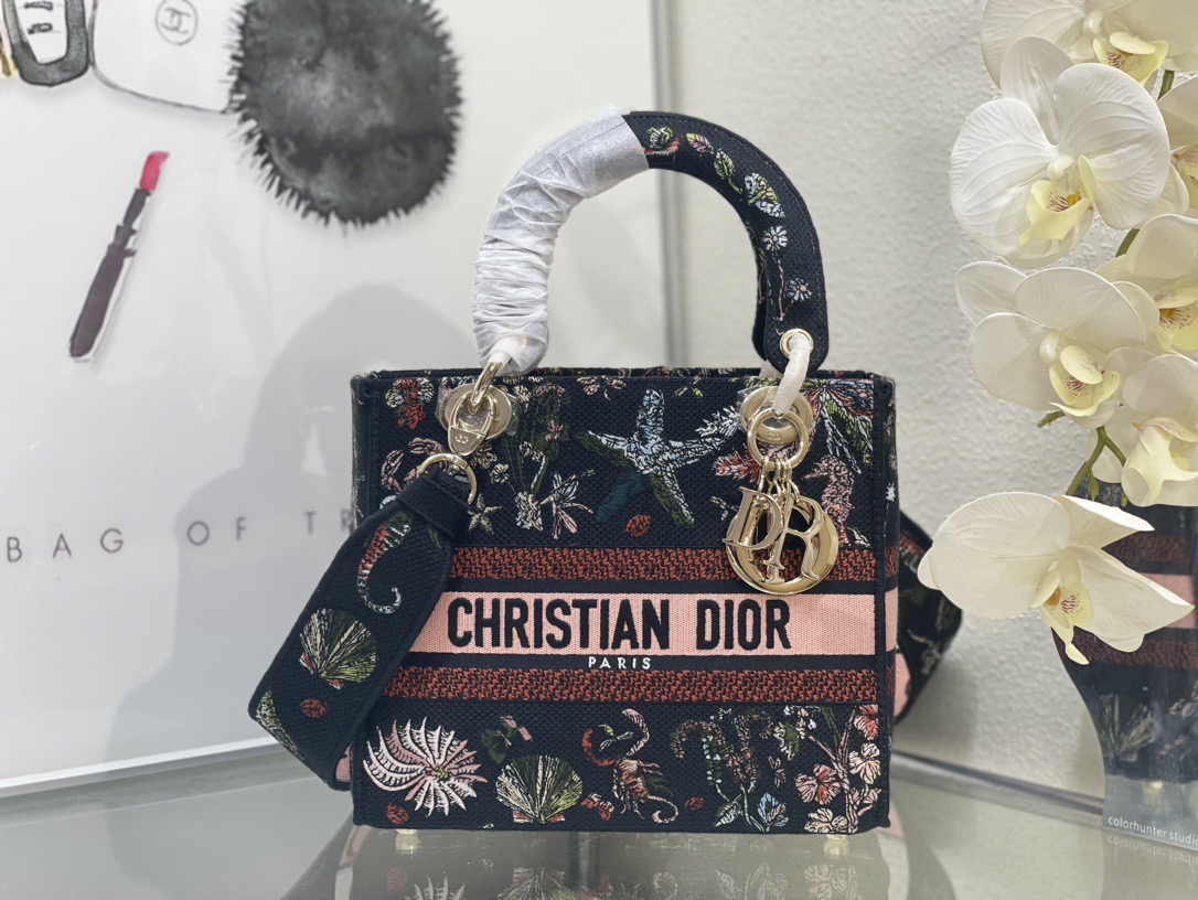 Dior Lady Women Shoulder Bags 24*20*11cm