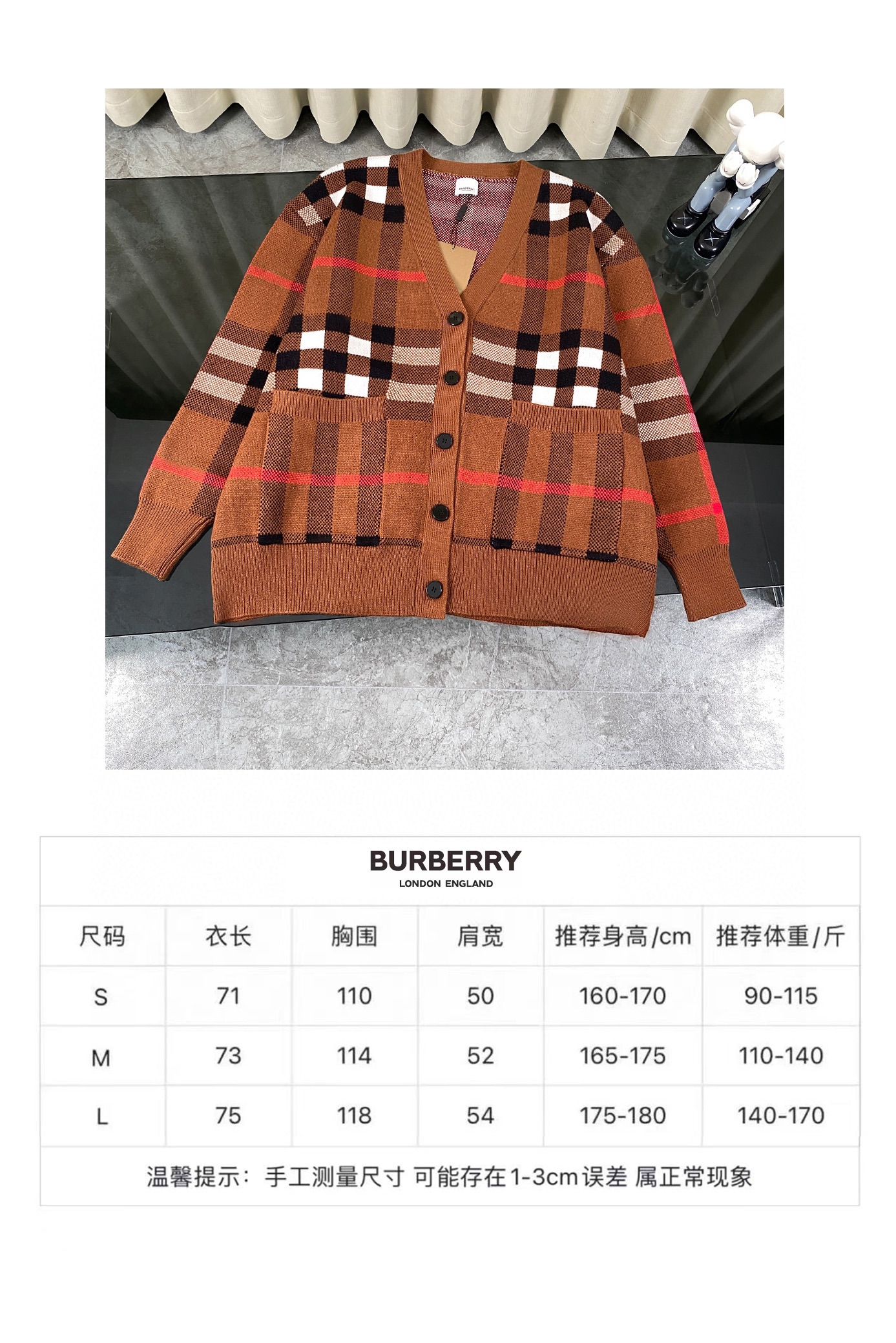 Burberry Classic style Jacket Sweatshirt Size S-L