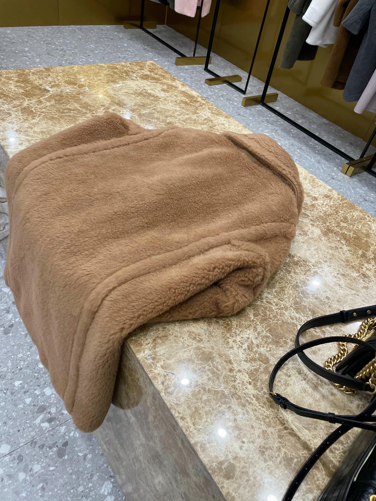 Max Mara Teddy fur long coat Size XS-M