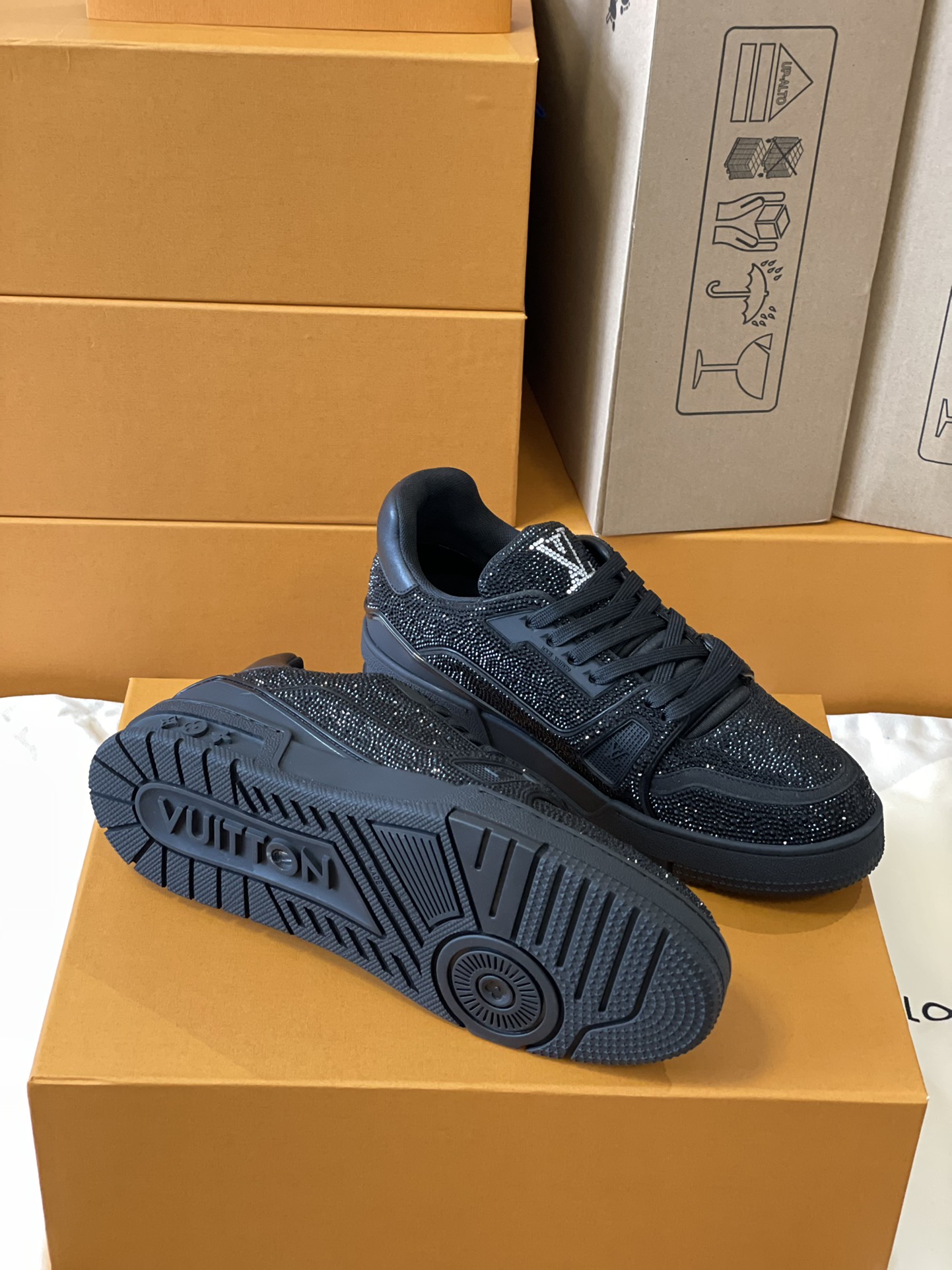 Louis Vuitton LV Trainer Diamond Sneaker Size 36-46