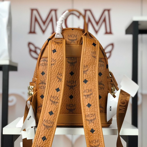 MCM Stark Side Studs Backpack in Visetos 4-Size
